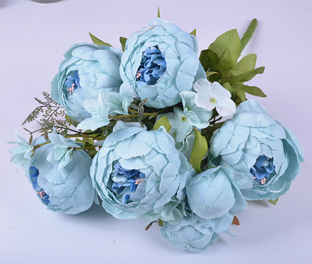 13 Core-spun Peony Decorative Artificial Flowers