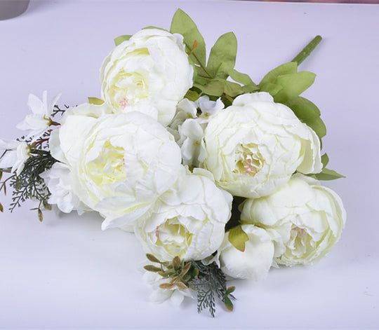 13 Core-spun Peony Decorative Artificial Flowers