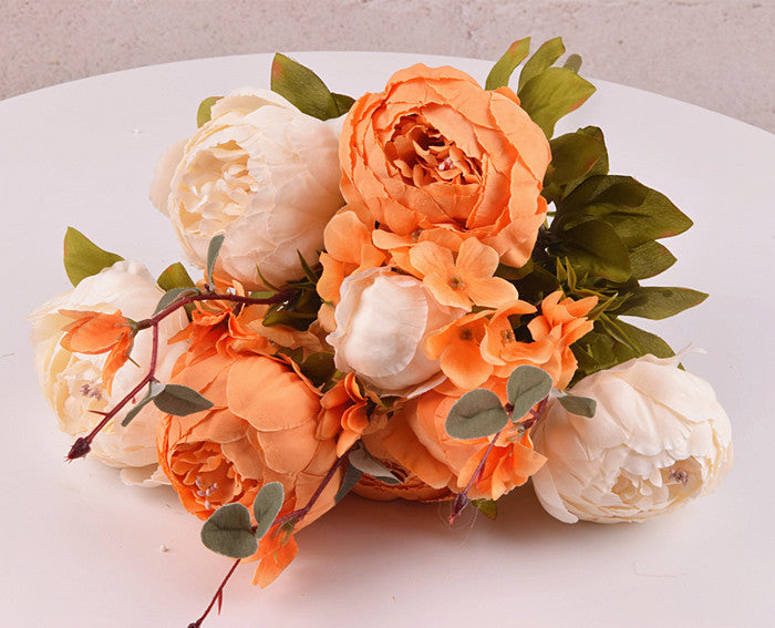 13 Core-spun Peony Decorative Artificial Flowers