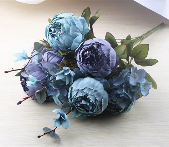 13 Core-spun Peony Decorative Artificial Flowers