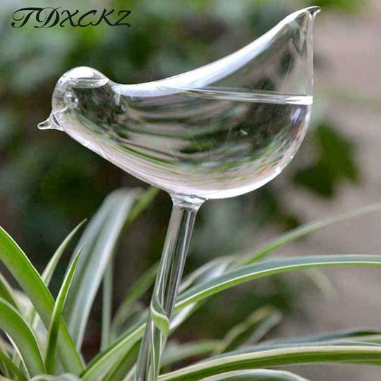 Plant Self Watering Globe Plants Water Bulbs Bird Shape Clear Glass/Plastic Watering Device